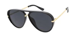 Unisex Plastic Large Aviator Frame (Single Color)