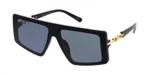 Unisex Plastic Large Flat Top Frame w/ Metal Accent